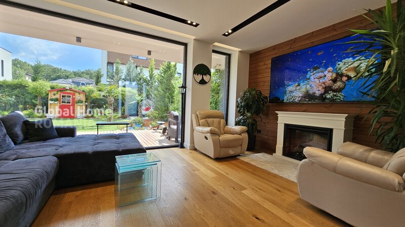 Tunari, Amber Gardens, modern smart villa 153 sqm, 4 rooms + 2 parking